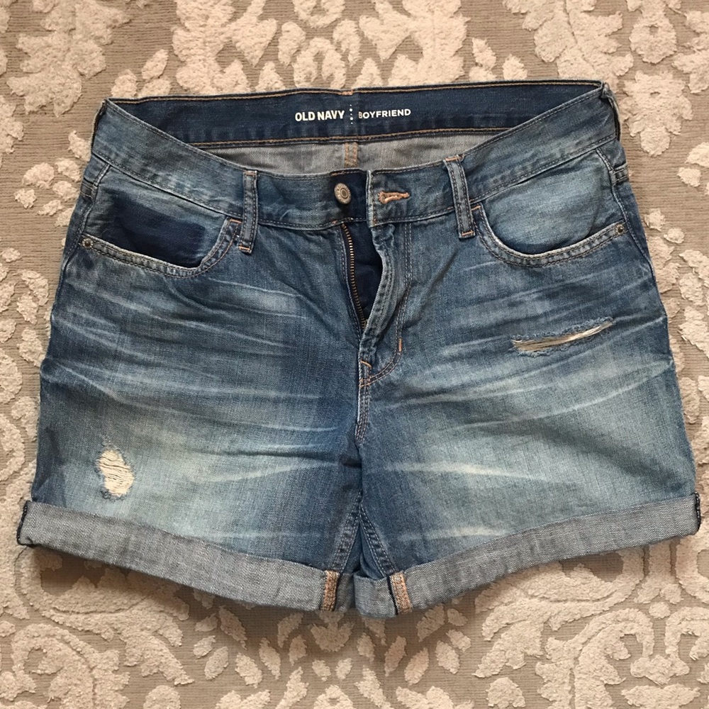 Boyfriend denim shorts- Old Navy- size 4